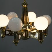 Rare Art Nouveau Chandelier by Emil Kralik for Vulkania, 1920s