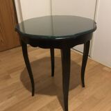Small painted wooden pedestal table