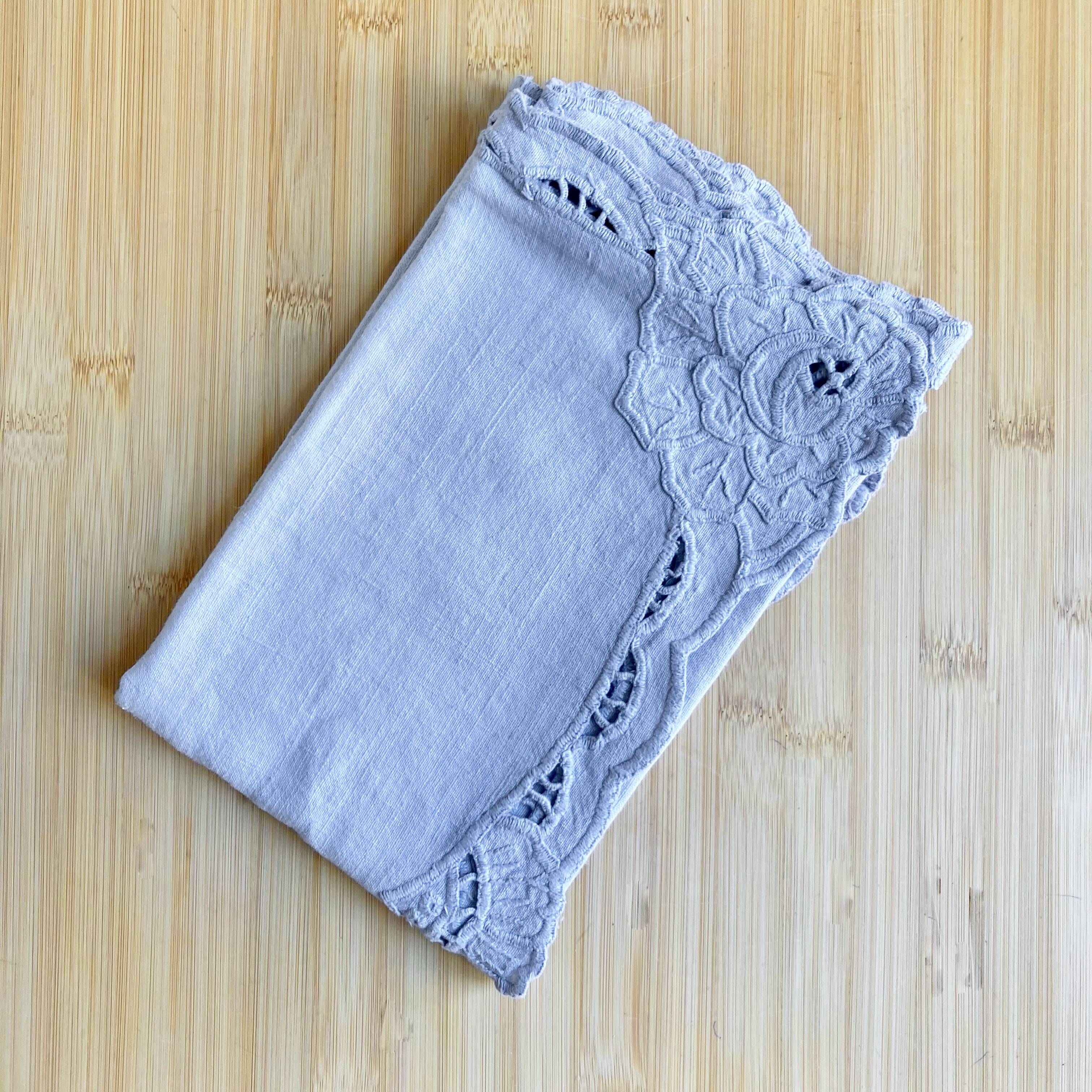 Vintage embroidered fireplace / centerpiece