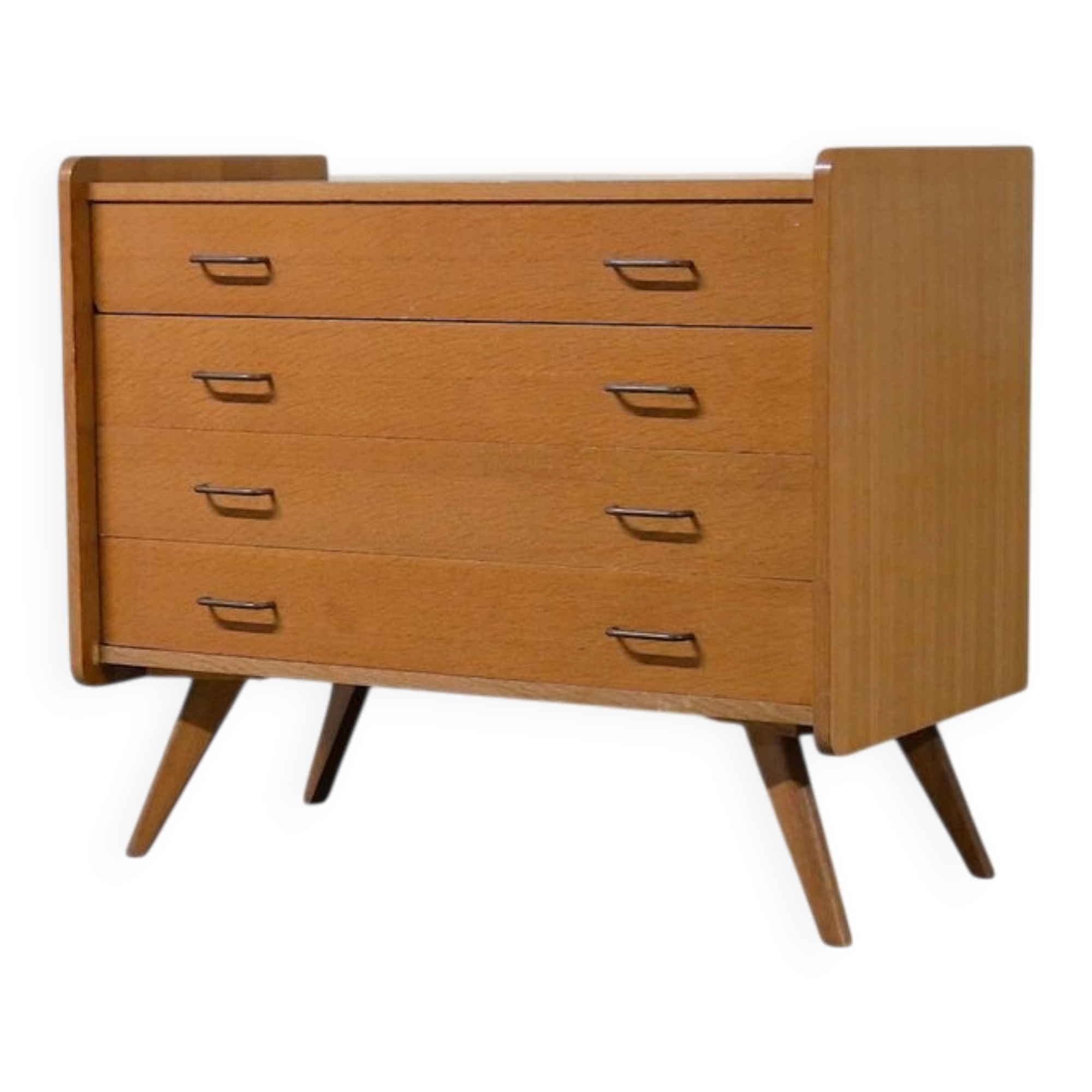 Commode scandinave pieds compas - Vintage 1960