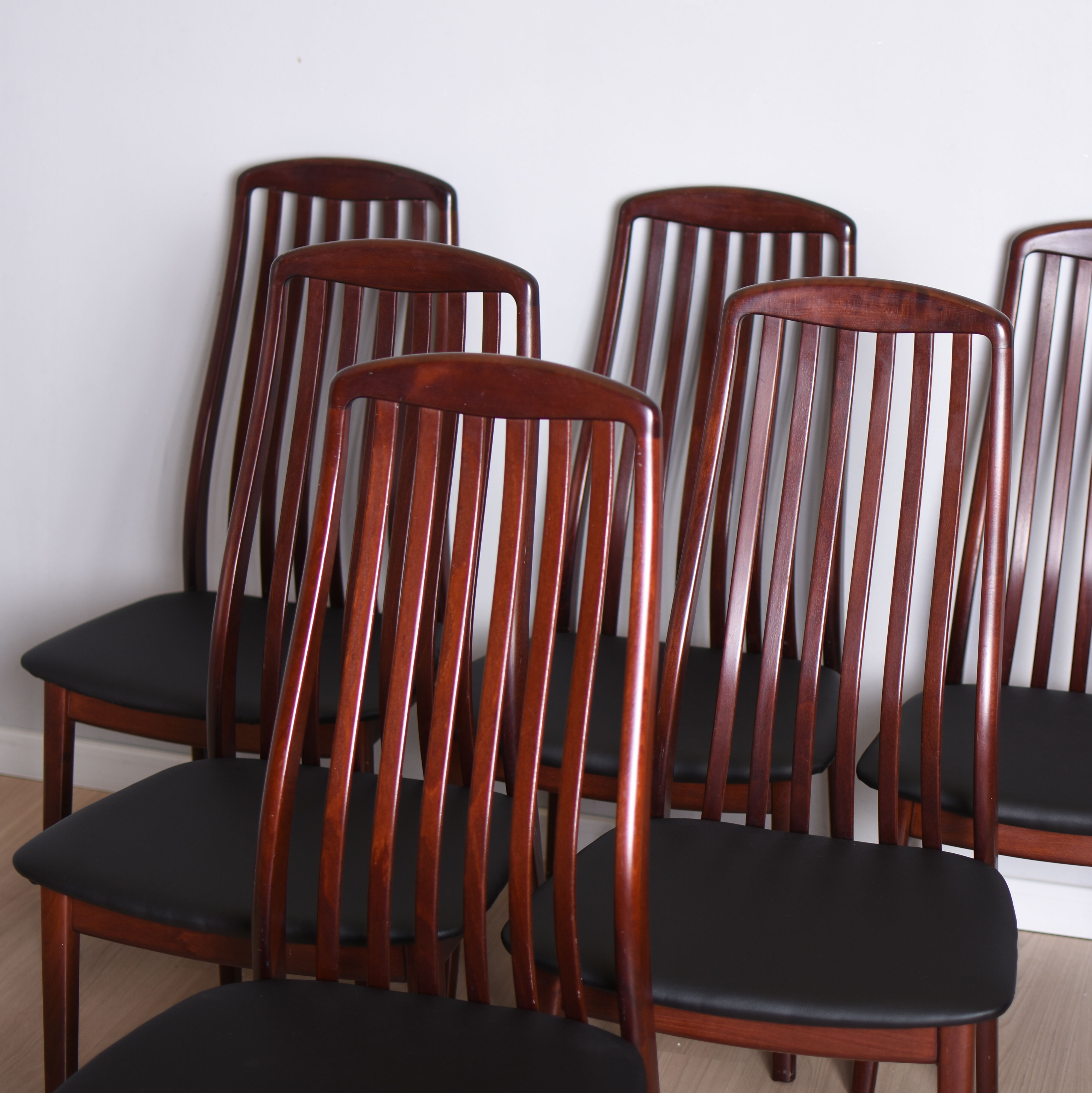 six chairs made in denmark in the 80s/90