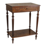 Early 20th Century French Mahogany & Walnut Marquetry Side Table, 1910th