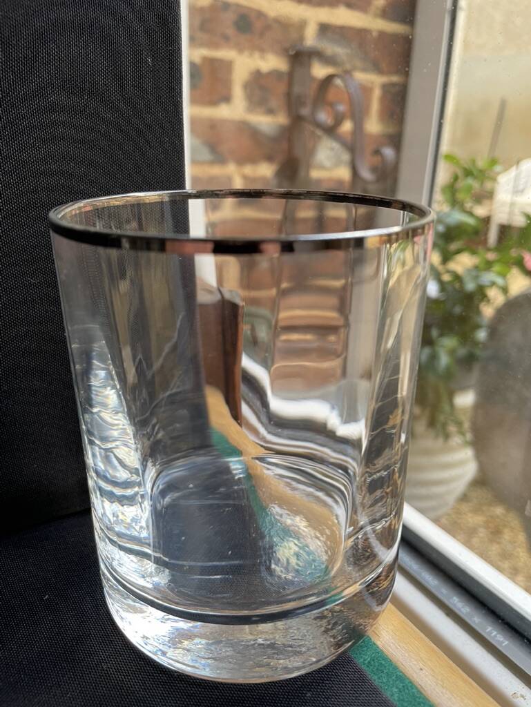 6 whiskey glasses 1970's