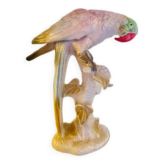 Oiseau exotique en porcelaine