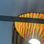 Lampe de table d'ambiance upcyclée à partir d'un vase en céramique Übelacker.