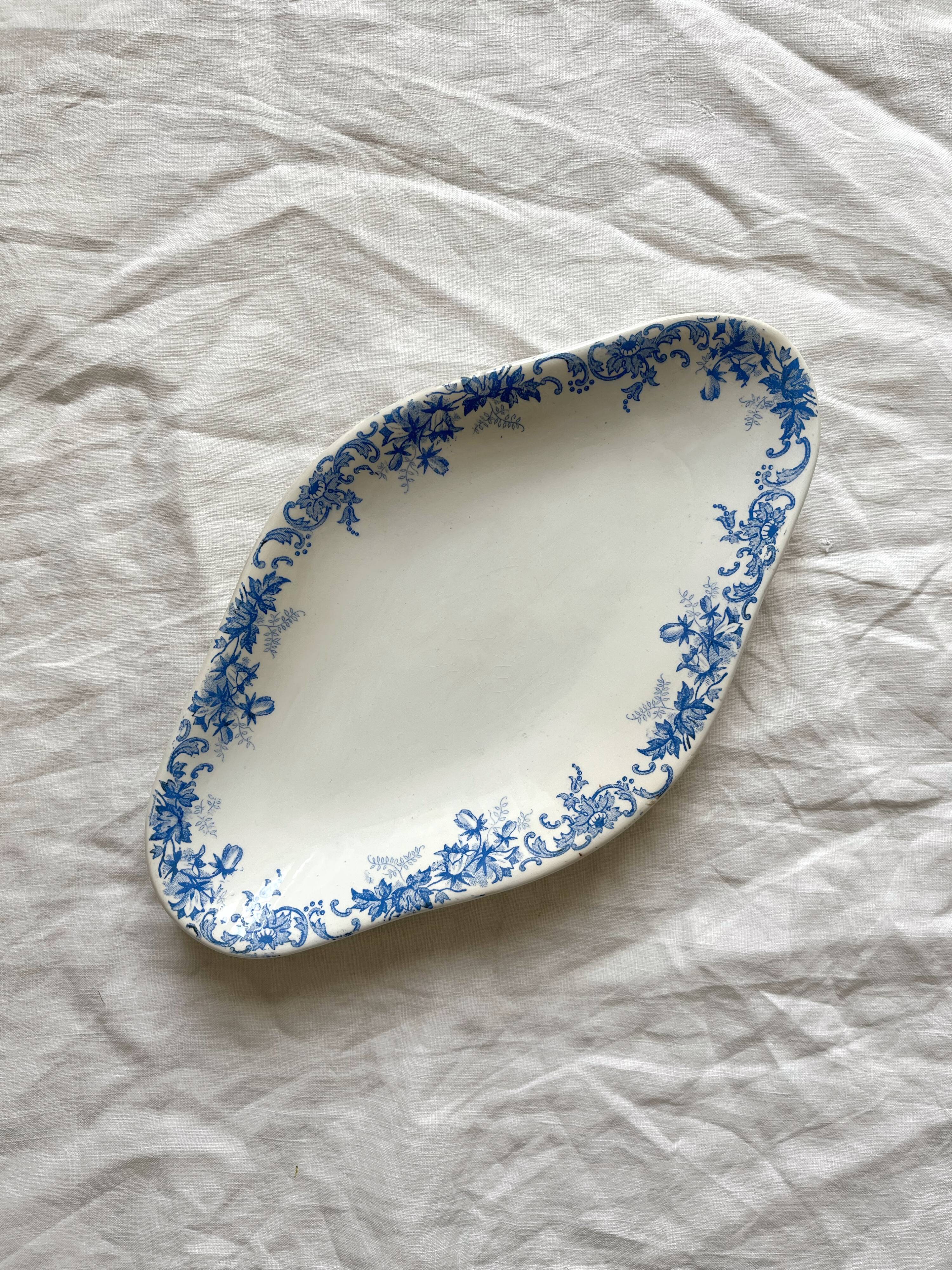 Iron clay dish "Campanule" Saint Amand and Hamage