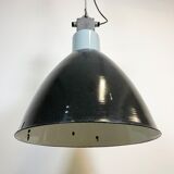 Large Industrial Enamel Factory Pendant Lamp from Elektrosvit, 1960s