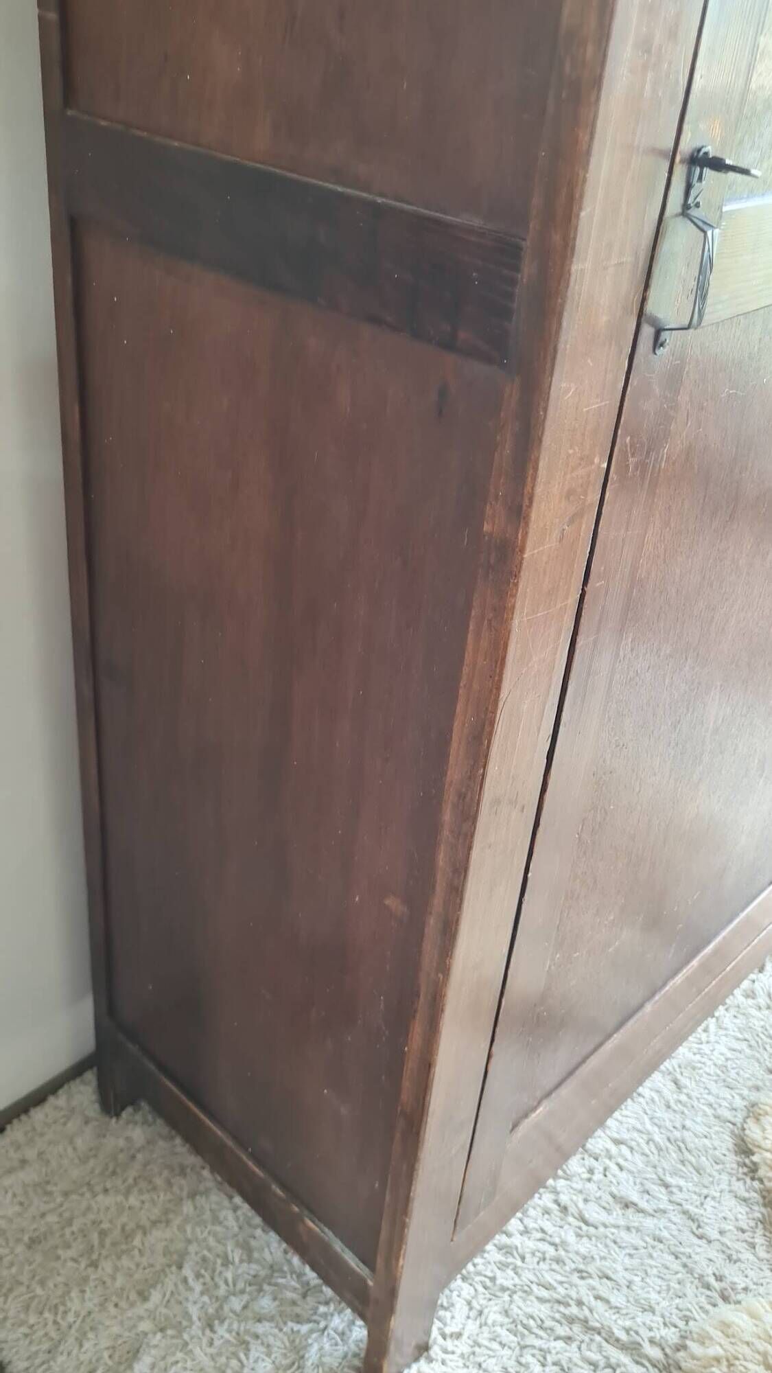 Antique Parisian wardrobe with one door.