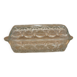 Glass butter dish