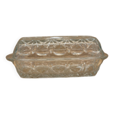 Glass butter dish