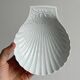 Coupelle coquillage en porcelaine blanche