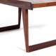 Vintage retro coffee table bench in Danish teak 60s 70s