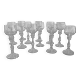 Suite of 12 Moselle wine glasses