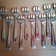 Fronnet 12 Silver-plated art deco oyster forks