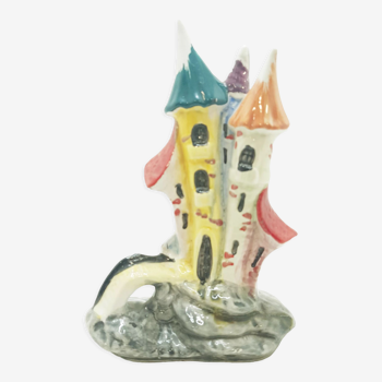Italian surrealist castle figurine