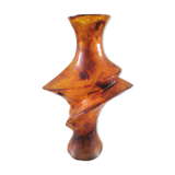 Freeform vase in resin design 70s