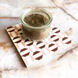 Dessous de plat rose/bordeaux