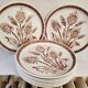 Ceramic plates thistles 70's