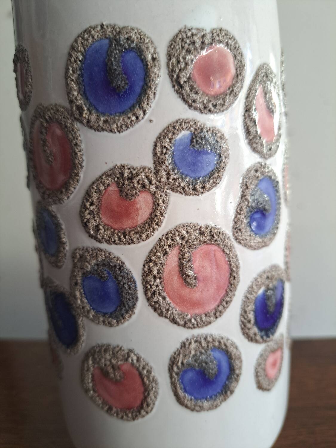 70s germany vase with polka dots