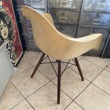 Daw parchment armchair Eames Zénith plastics Herman Miller vintage 1950