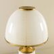 Rare lampe en verre Murano et laiton Romeo Rega, Italie années 1980