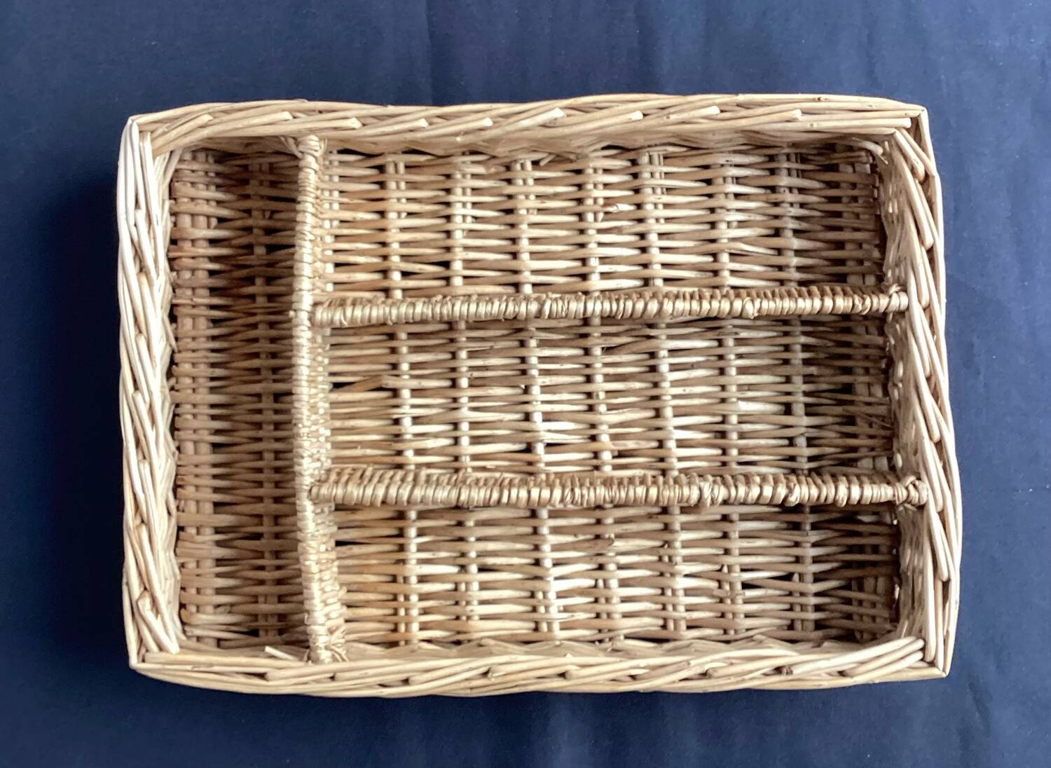 Panière rotin pour couverts