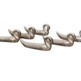 set of 6 swan knife rests