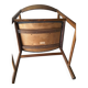 1960s solid cherry wood chair with armrest