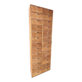 Un Meuble De Notaire / Métier Double Colonnes à Clapet (Restaurer)