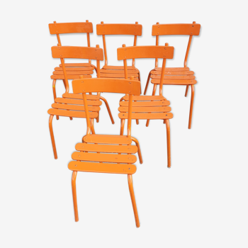 Chaises orange