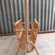 Vintage rattan wicker magazine rack