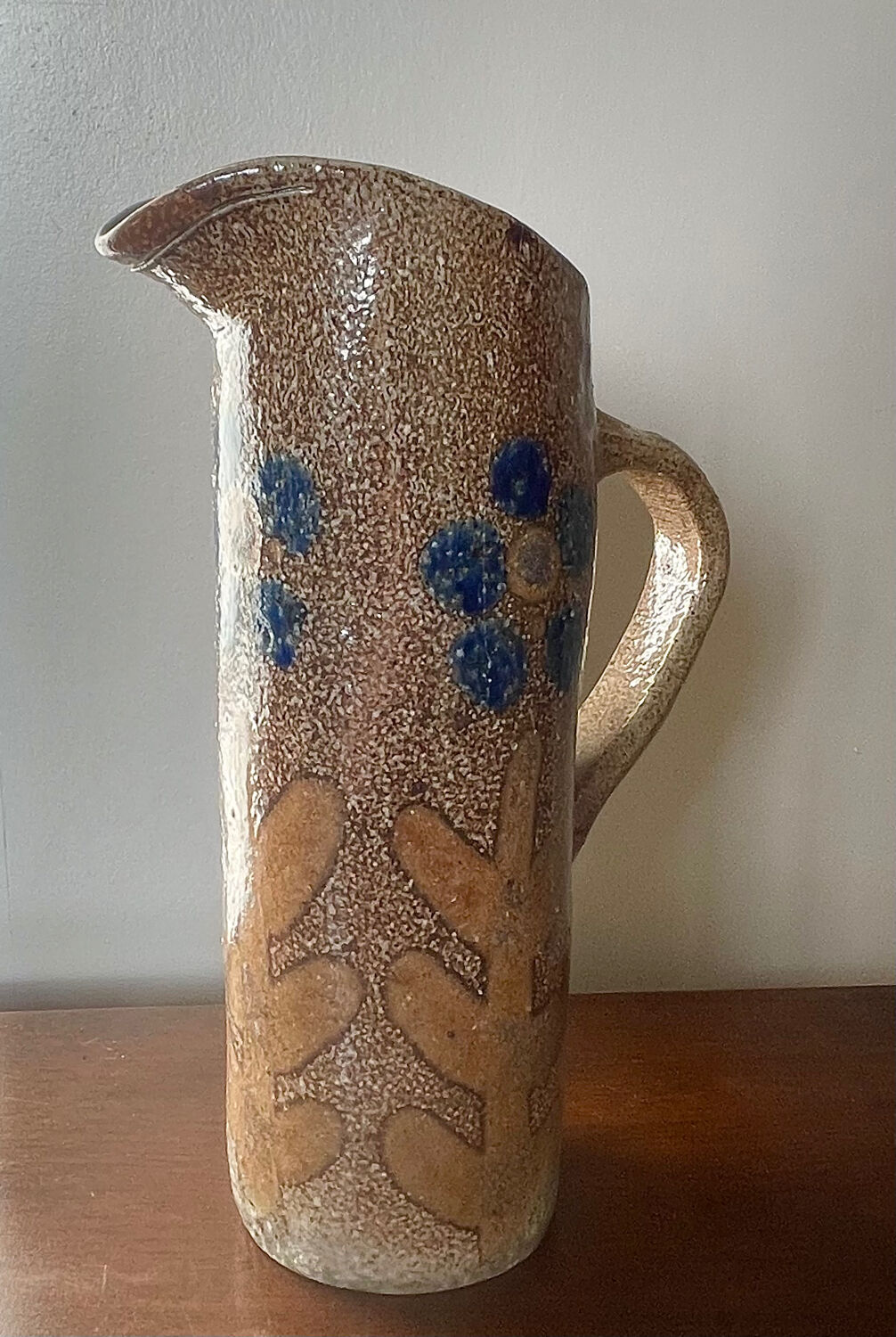 Stoneware jug by Jean Claude Monange.
