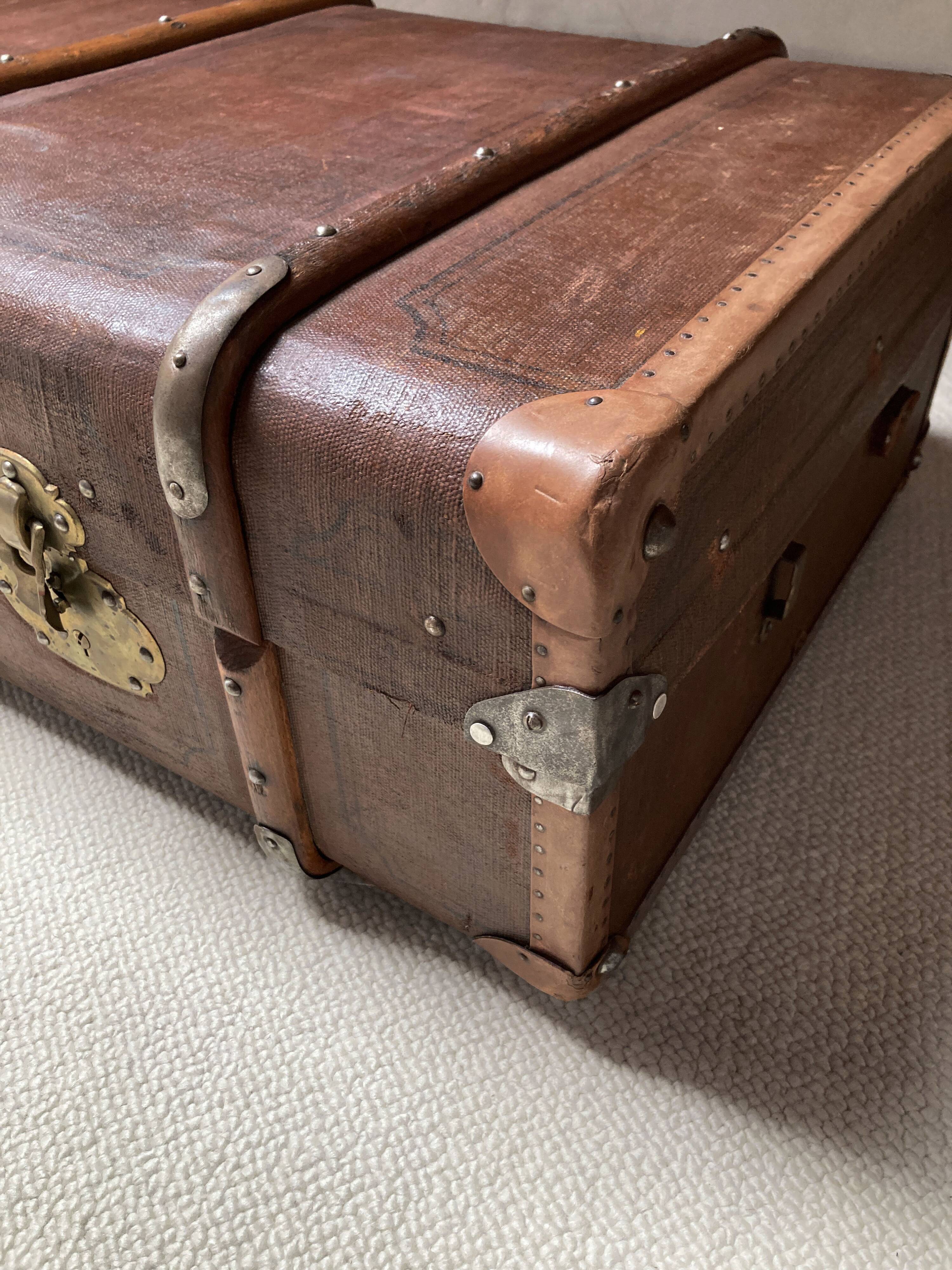 Antique travel trunk