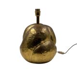 Organic modern brass table Lamp, Tommaso Barbi Italy 1970
