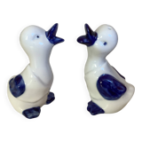 Salt and pepper birds, geese, ducks.