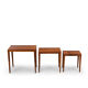 Tables gigogne en palissandre de Severin Hansen, lot de 3