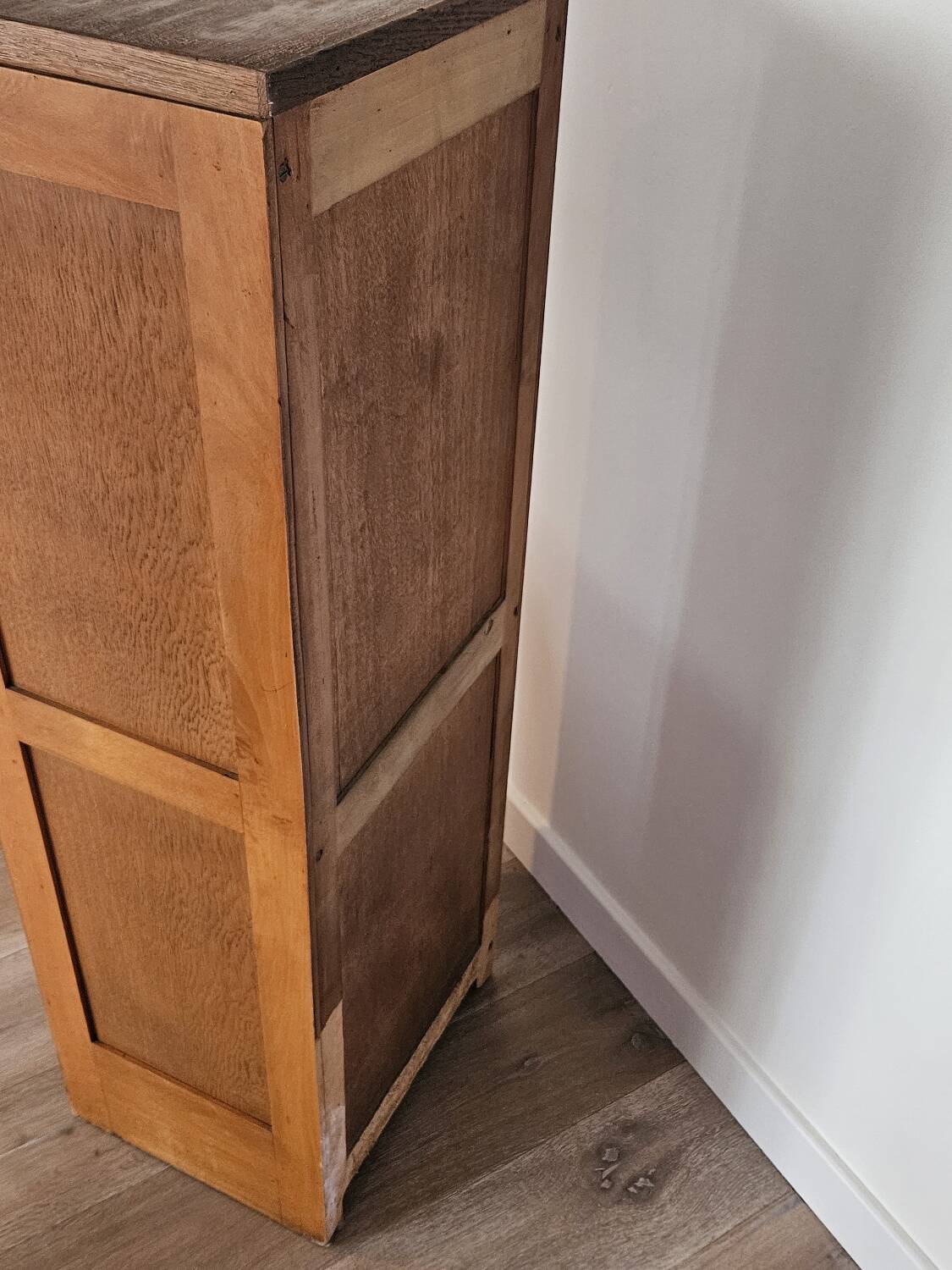 Gradiam oak curtained filing cabinet
