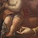 Antique Italian painting, Madonna and Child, from the 17th century