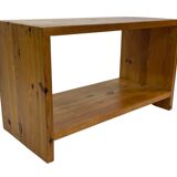 Vintage side table Ate van Apeldoorn Pine wood 1970s Dutch Design