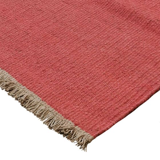 Woven jute carpet 160x230 red
