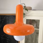 Orange ceiling pendant light