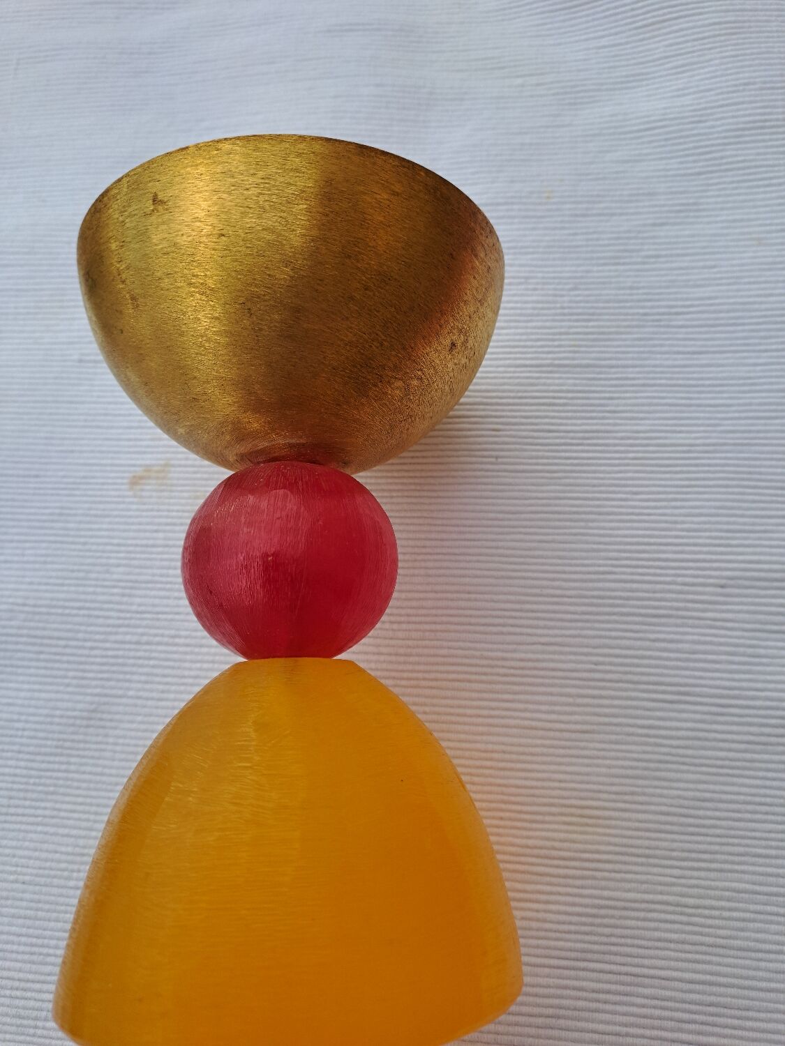 6 resin and gilded metal cups, Migeon and Migeon