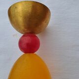 6 resin and gilded metal cups, Migeon and Migeon