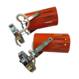 Pair of wall lamps orange