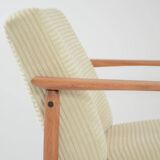 M ivory velvet armchair