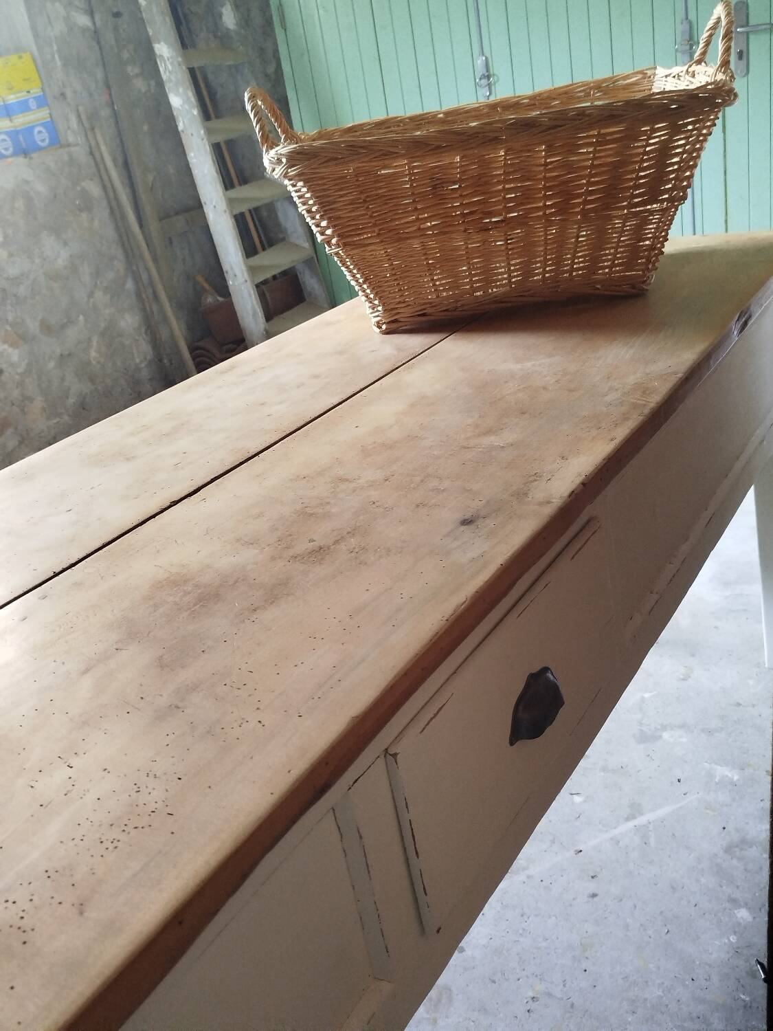 Old farmhouse table