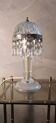 lampe de table   a pampille  27x12  , tres bon etat