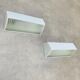 Pair of Holophane Prismopal wall lights, 1950s design.