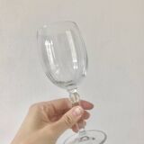 Set de 8 verres à pied : 4 verres à eau et 4 verres à vin, verre tourbillonnant