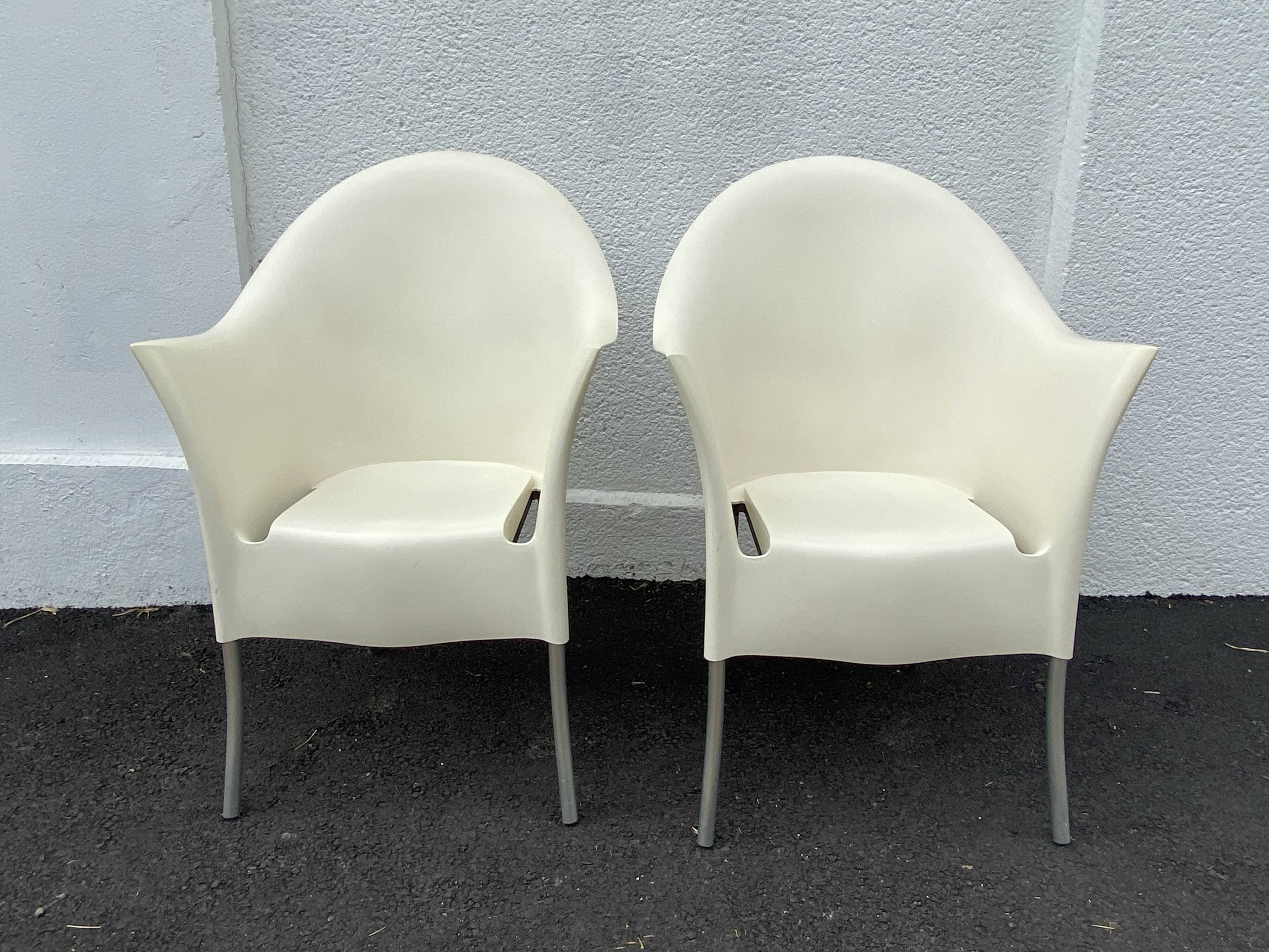 Pair of Lord Yo armchairs by Starck